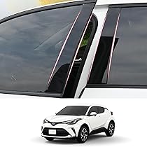 トヨタ C-HR 専用 ルーフトリムピラーガーニッシュ 6点セット トヨタ C-HR 専用 ルーフトリムピラーガーニッシュ 6点セット
